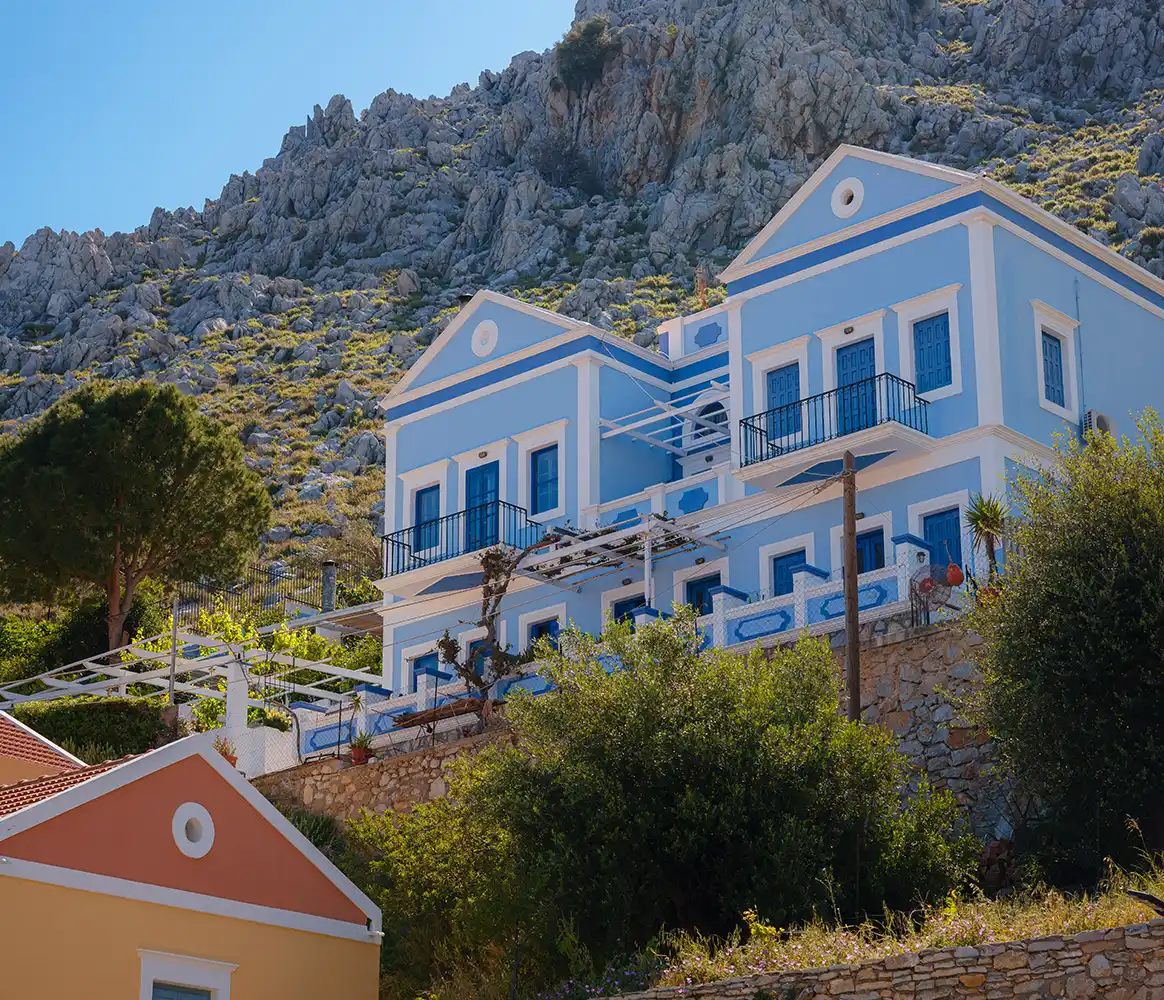 Colorful Symi Houses